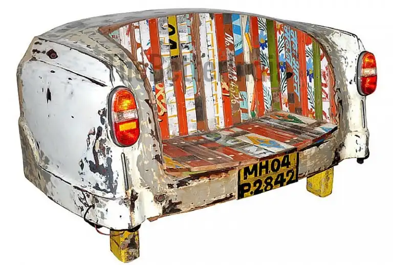 Car Back Face Sofa with Wooden Seat - popular handicrafts